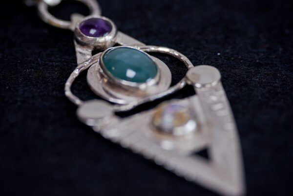 Hanger - amethist, jade, opaal - door Kreeft