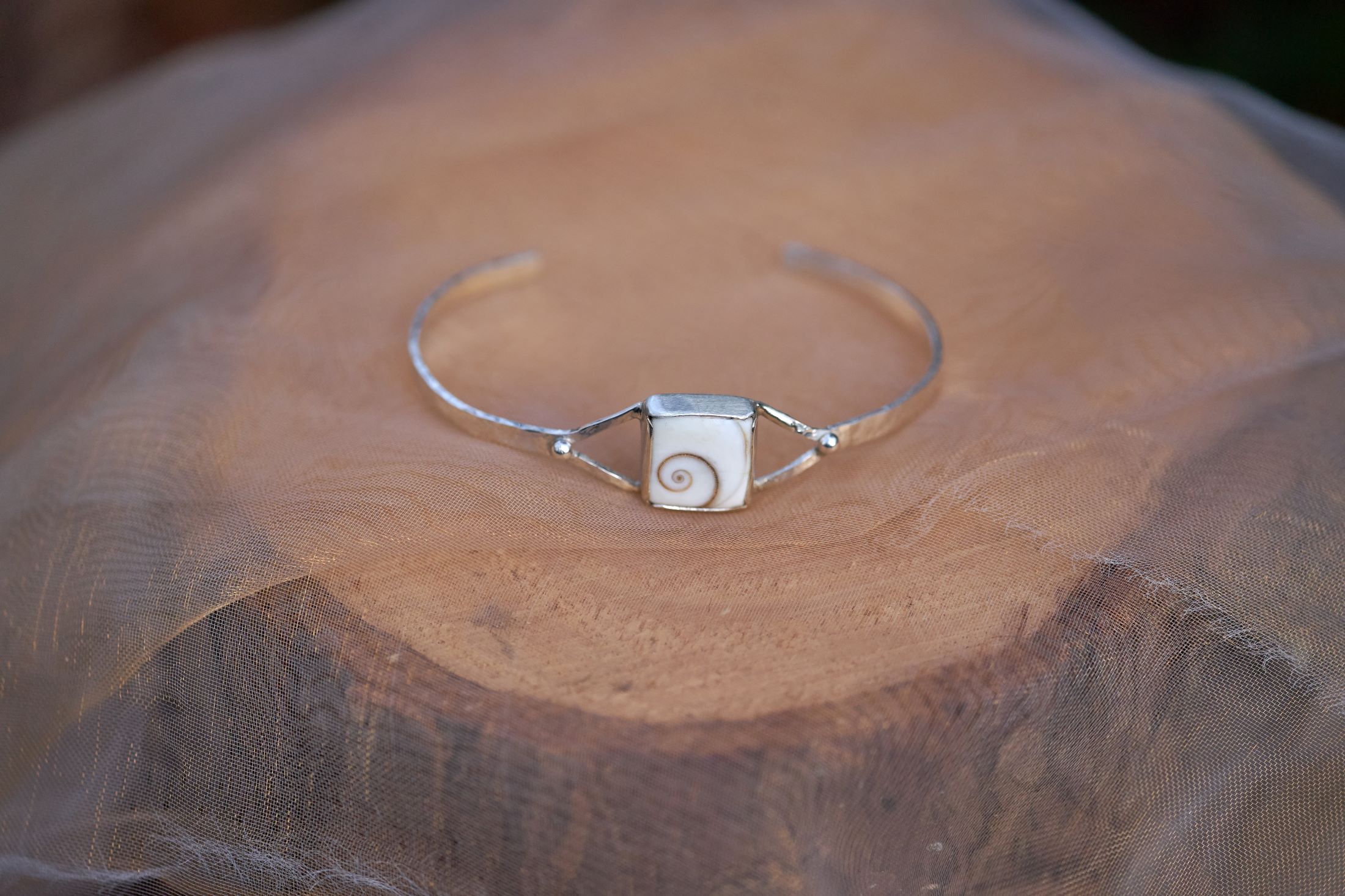 Armband zilver met Oog van Shiva door Kreeft