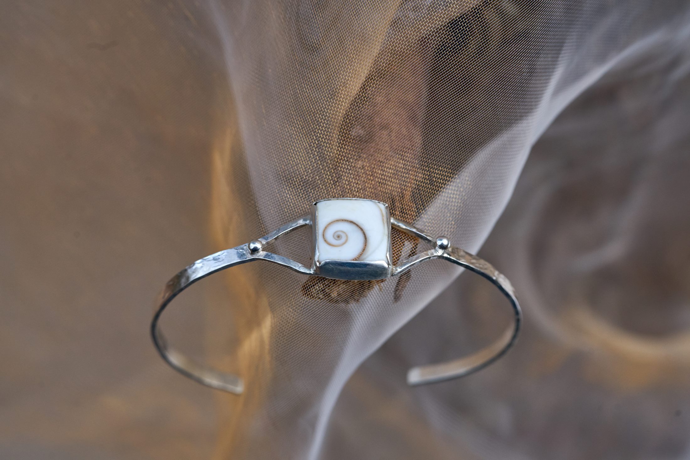 Armband zilver met Oog van Shiva door Kreeft