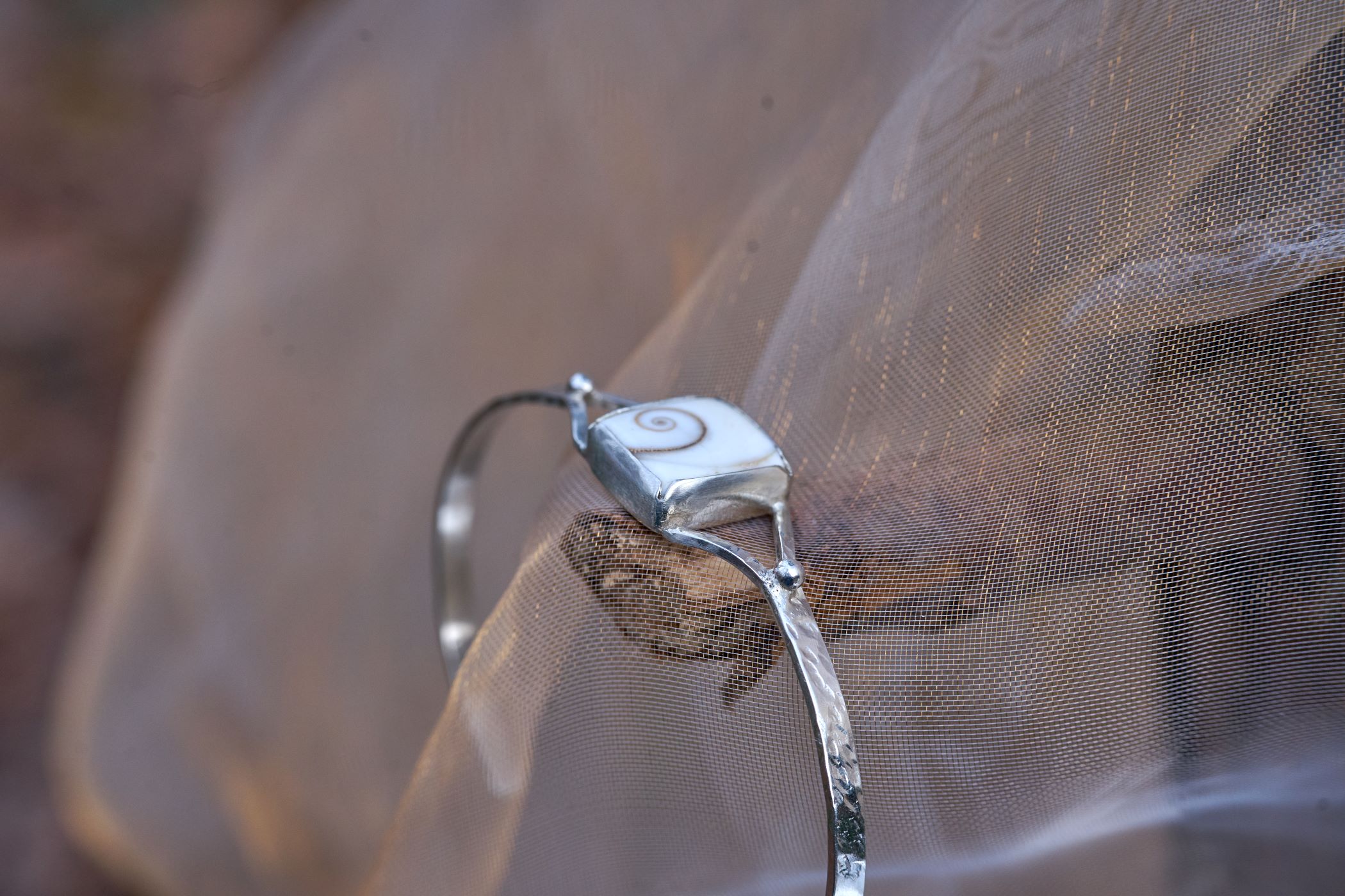 Armband zilver met Oog van Shiva door Kreeft