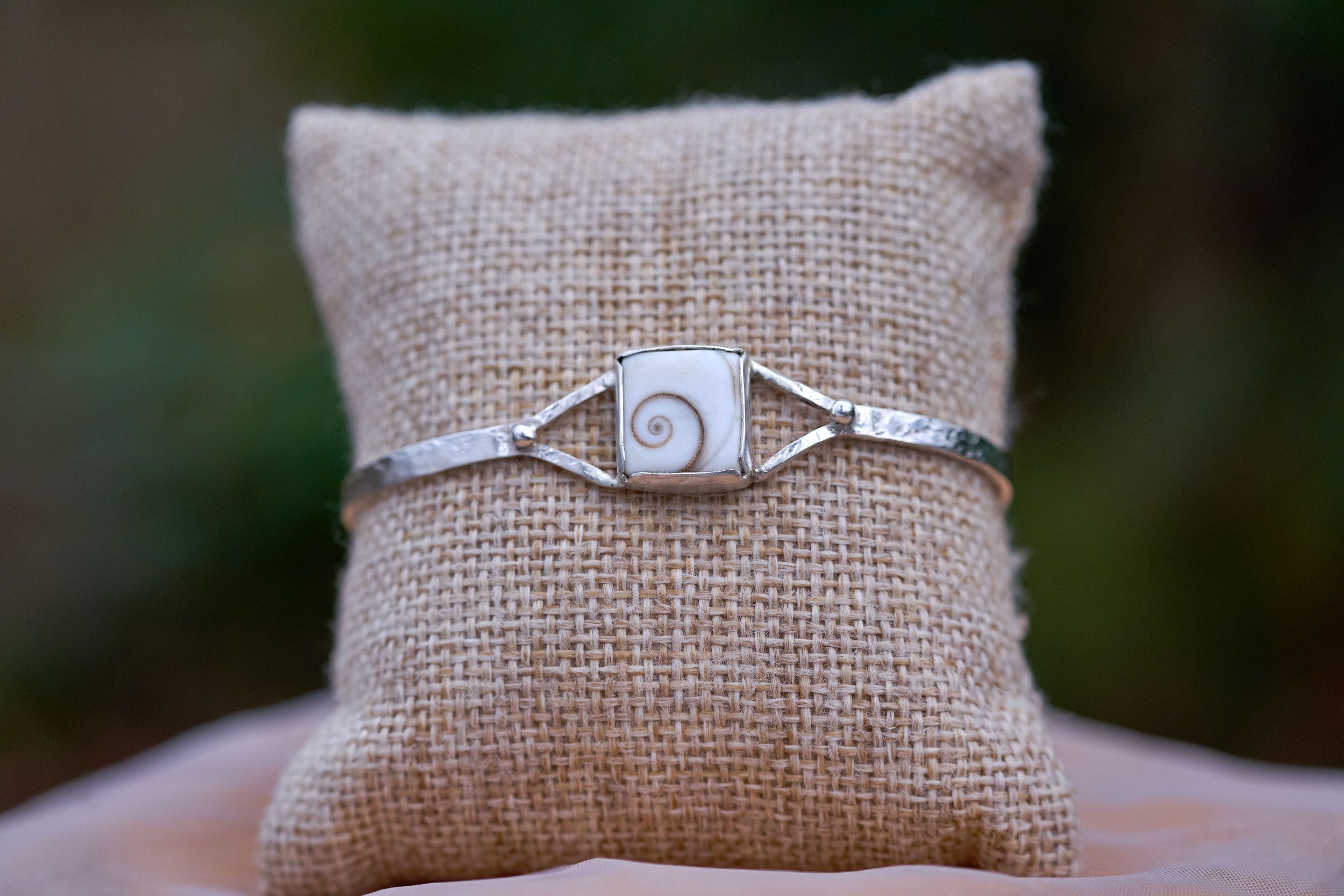 Armband zilver met Oog van Shiva door Kreeft